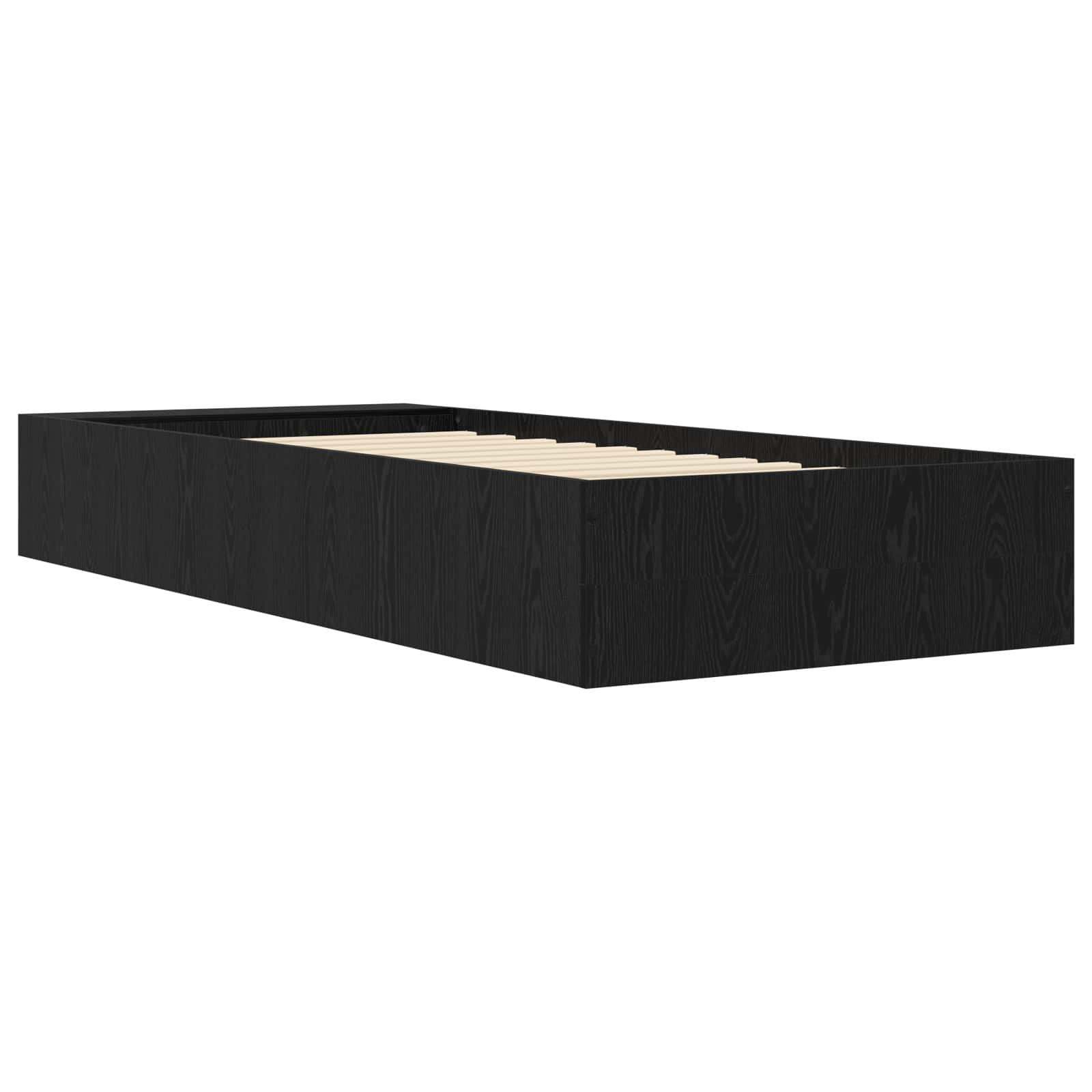 Lovos rėmas su saugojimu su lentyna Juodojo ąžuolo 80 x 200 cm