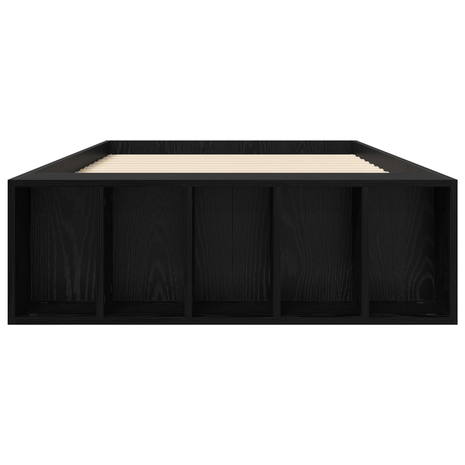 Lovos rėmas su saugojimu su lentyna Juodojo ąžuolo 80 x 200 cm