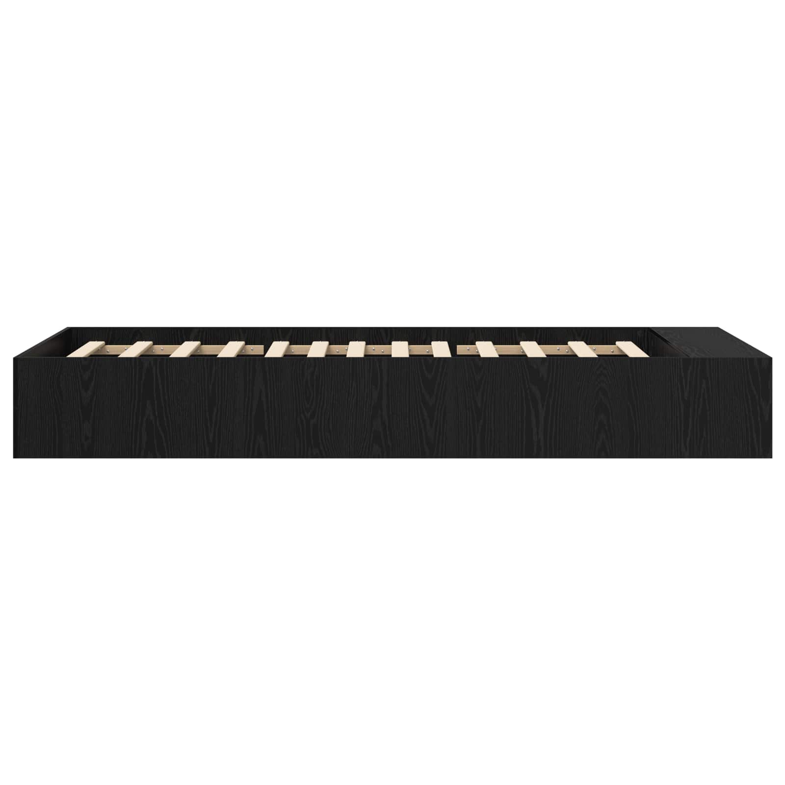 Lovos rėmas su saugojimu su lentyna Juodojo ąžuolo 80 x 200 cm