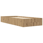 Lovos rėmas su saugojimu su lentyna Artisano ąžuolo 80 x 200 cm