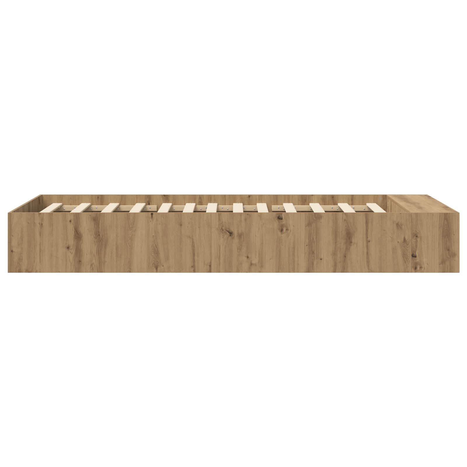 Lovos rėmas su saugojimu su lentyna Artisano ąžuolo 80 x 200 cm