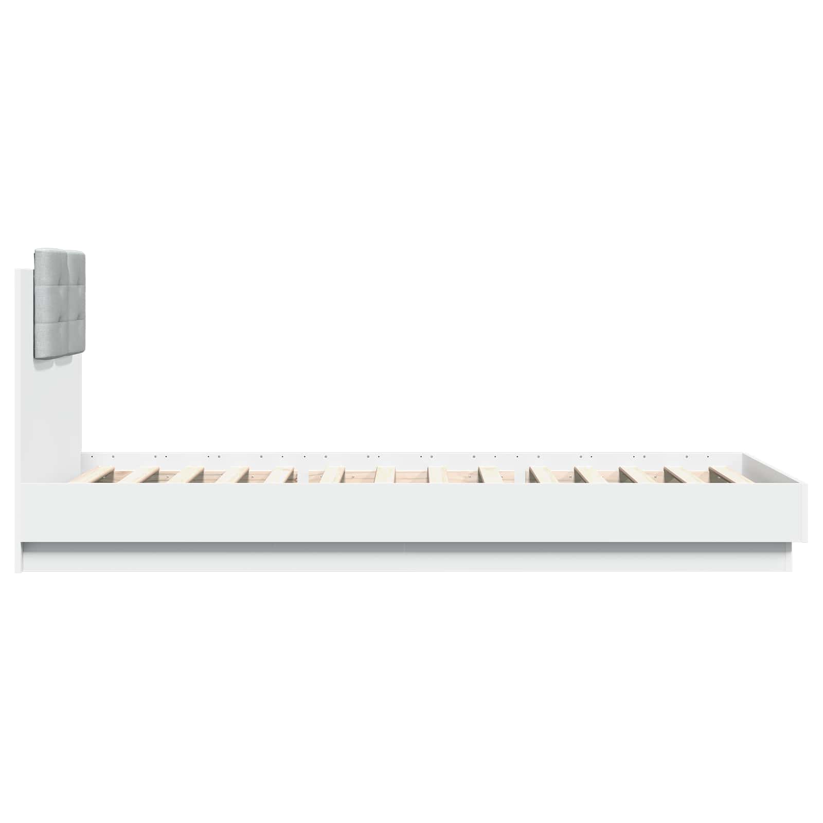 Lovos Rėmas su Galvūgaliu Balta 80 x 200 cm Apdirbta mediena