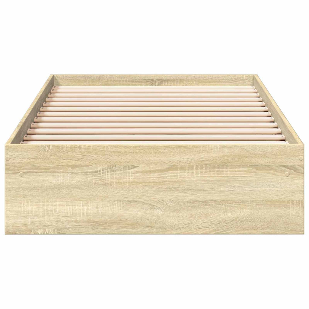 Lovos rėmas su saugojimu su stalčių Sonoma ąžuolas 80 x 200 cm