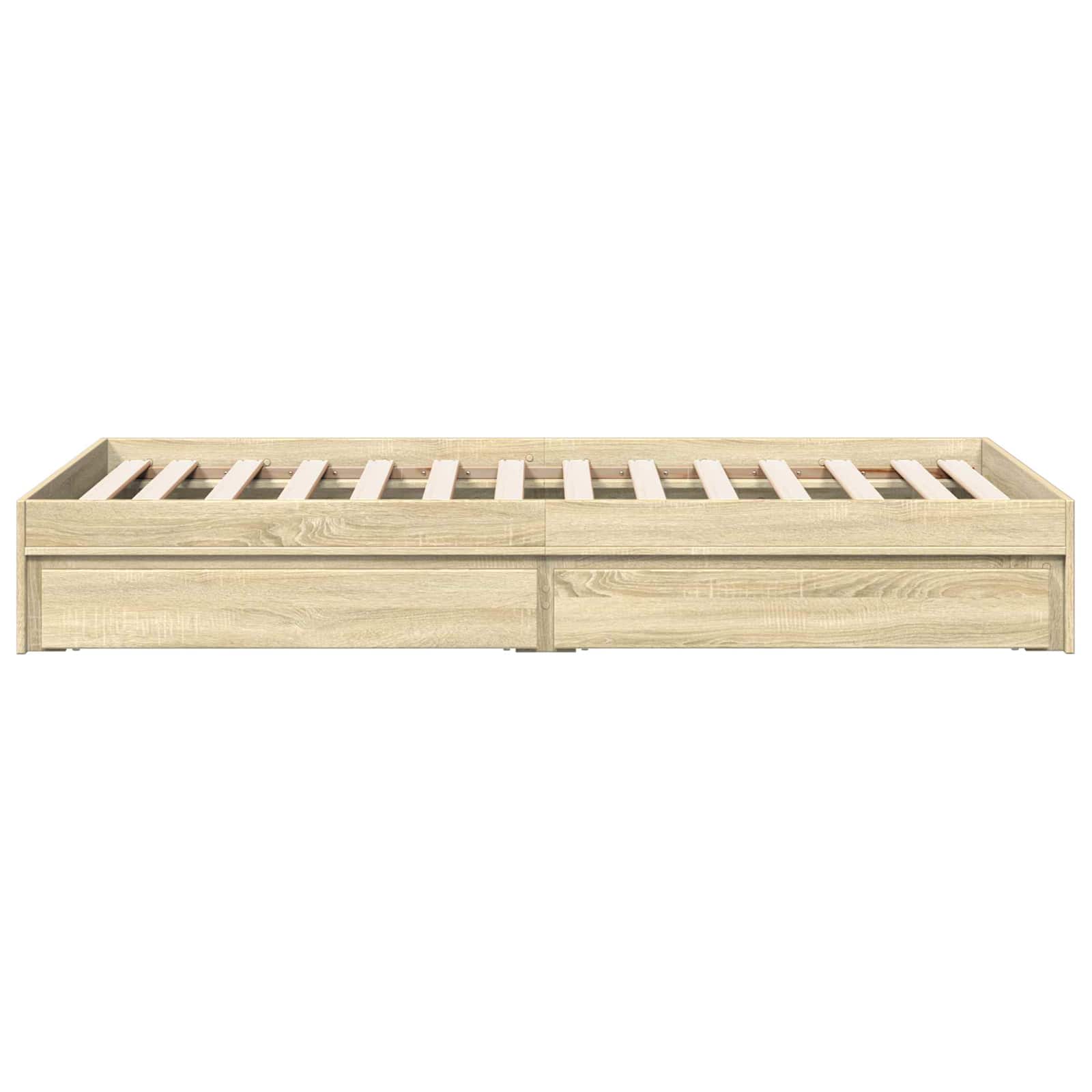Lovos rėmas su saugojimu su stalčių Sonoma ąžuolas 80 x 200 cm