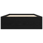 Lovos rėmas su saugojimu su stalčių Juodojo ąžuolo 80 x 200 cm