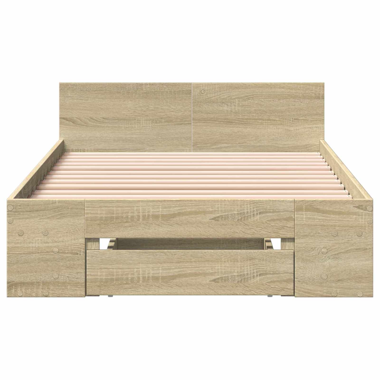 Lovos rėmas su saugojimu su stalčių Sonoma ąžuolas 80 x 200 cm