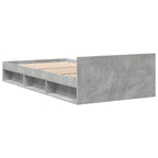 Lovos rėmas su saugojimu su stalčių Betono pilka 80 x 200 cm