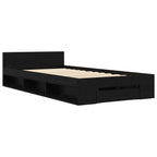Lovos rėmas su saugojimu su stalčių Juodojo ąžuolo 80 x 200 cm