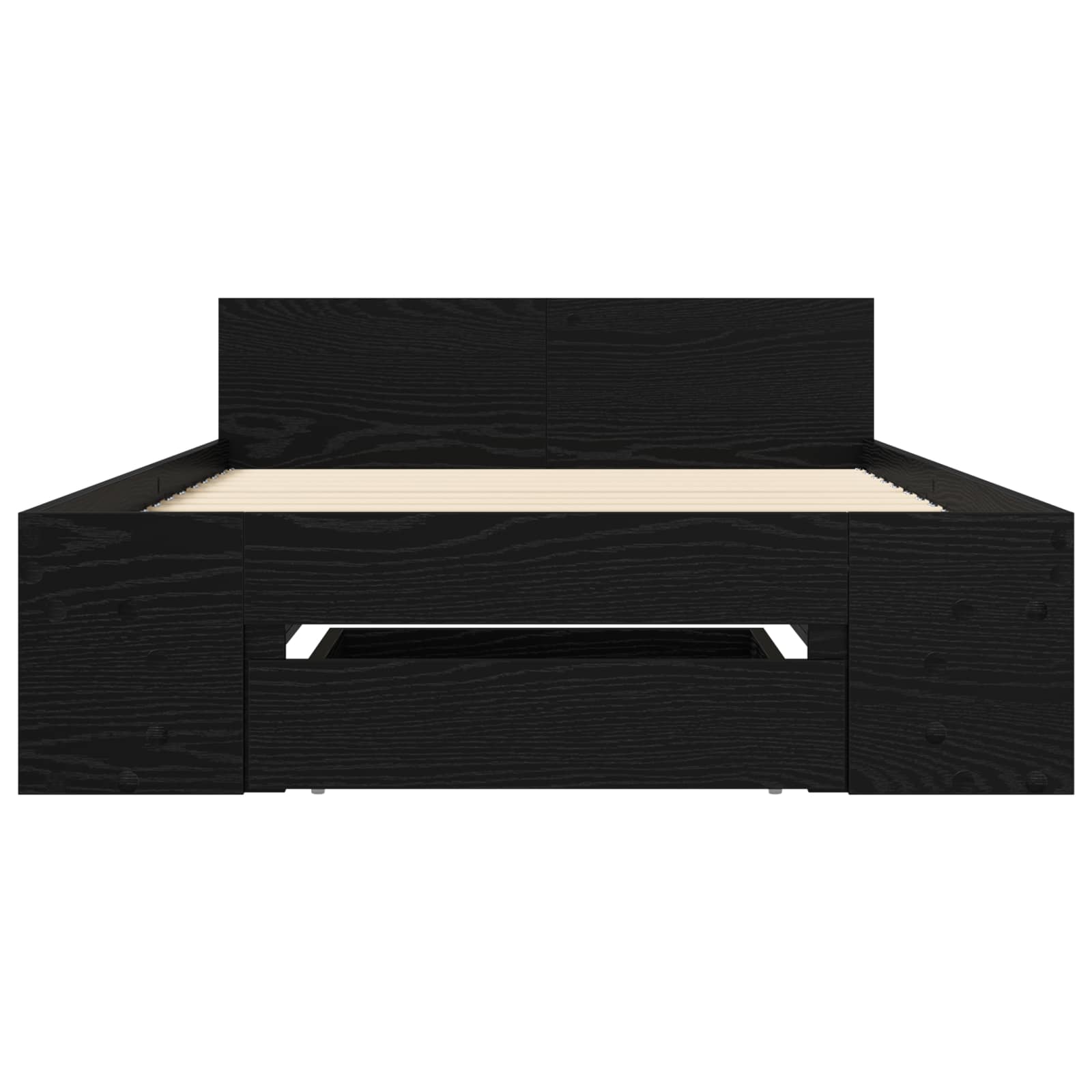 Lovos rėmas su saugojimu su stalčių Juodojo ąžuolo 80 x 200 cm
