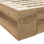 Lovos rėmas su saugojimu su stalčių Artisano ąžuolo 80 x 200 cm