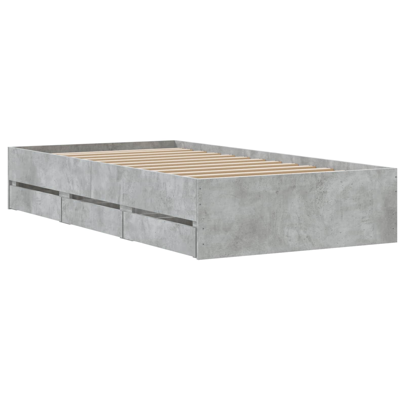 Lovos rėmas su saugojimu su stalčių Pilka Sonoma 80 x 200 cm