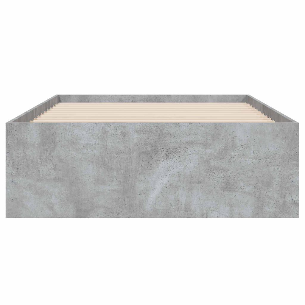 Lovos rėmas su saugojimu su stalčių Pilka Sonoma 80 x 200 cm