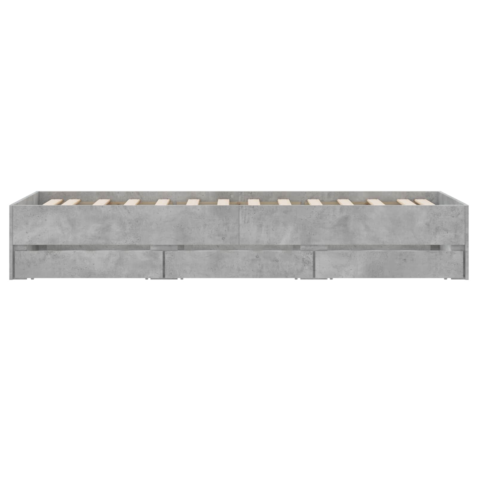 Lovos rėmas su saugojimu su stalčių Pilka Sonoma 80 x 200 cm