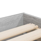 Lovos rėmas su saugojimu su stalčių Betono pilka 80 x 200 cm