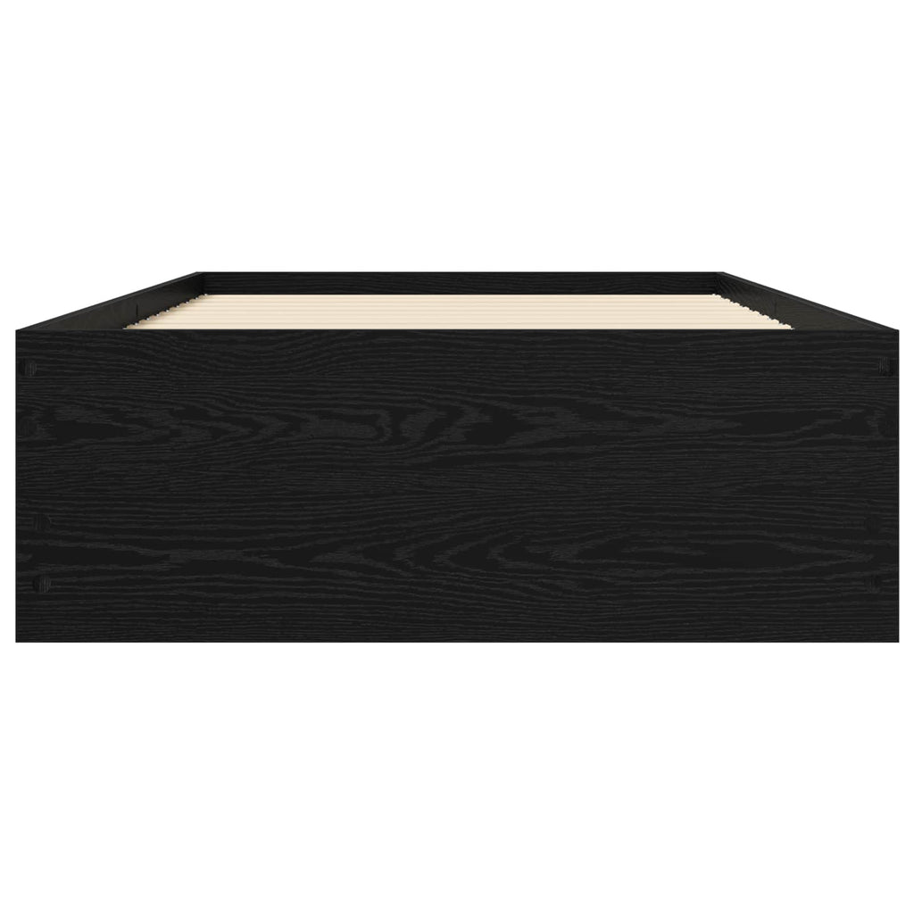 Lovos rėmas su saugojimu su stalčių Juodojo ąžuolo 80 x 200 cm
