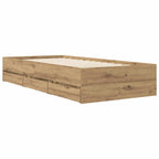Lovos rėmas su saugojimu su stalčių Artisano ąžuolo 80 x 200 cm