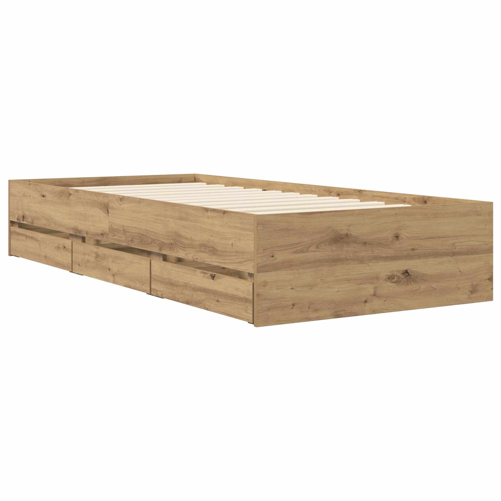 Lovos rėmas su saugojimu su stalčių Artisano ąžuolo 80 x 200 cm