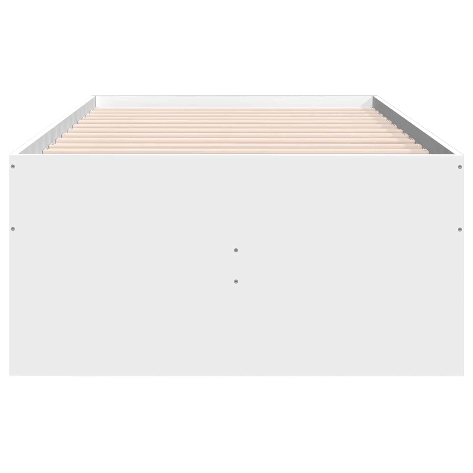 Lovos rėmas su saugojimu Balta 80 x 200 cm Apdirbta mediena