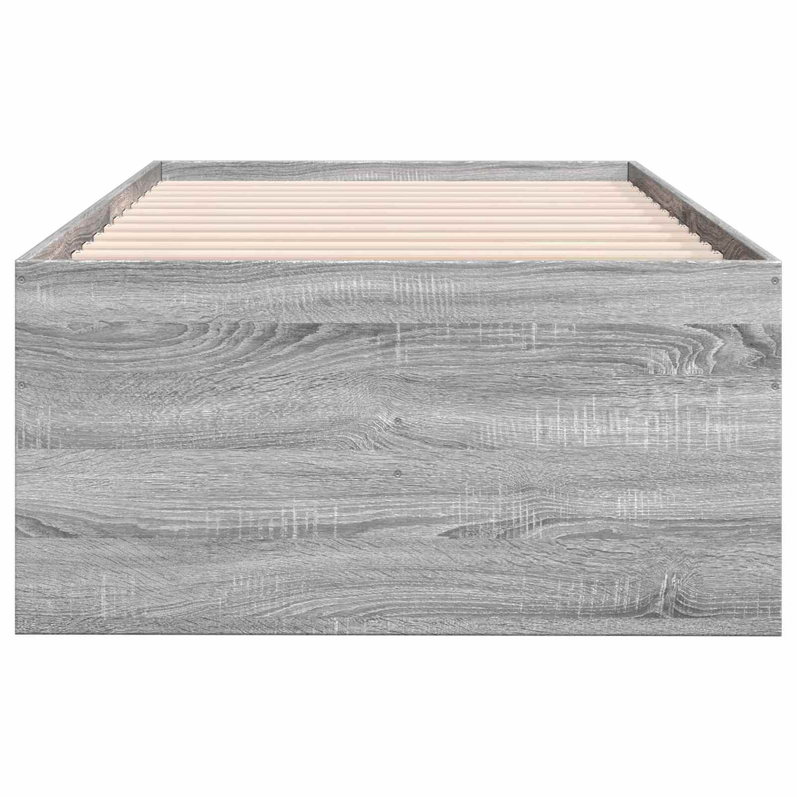 Lovos rėmas su saugojimu su stalčių Pilka Sonoma 80 x 200 cm
