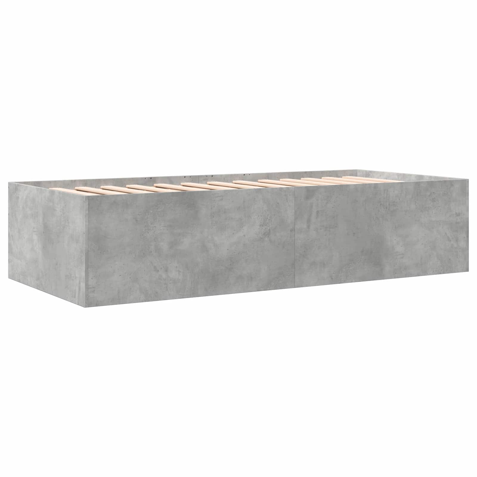 Lovos rėmas su saugojimu su stalčių Betono pilka 80 x 200 cm