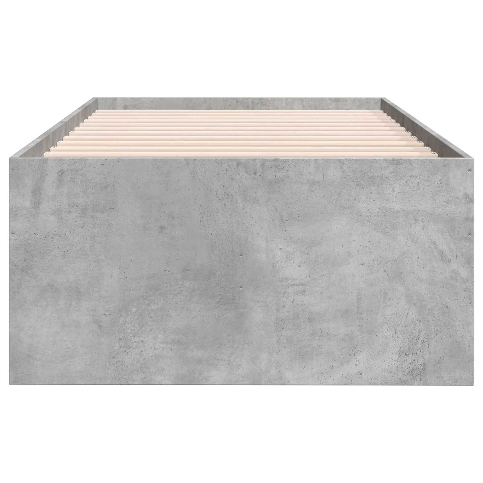 Lovos rėmas su saugojimu su stalčių Betono pilka 80 x 200 cm