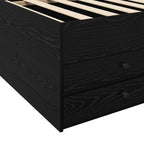 Lovos rėmas su saugojimu su stalčių Juodojo ąžuolo 80 x 200 cm