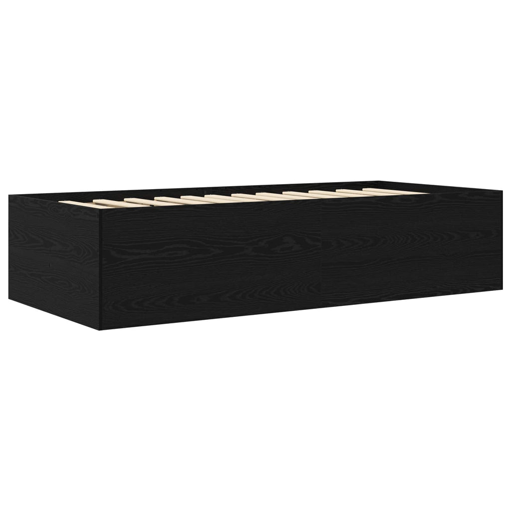 Lovos rėmas su saugojimu su stalčių Juodojo ąžuolo 80 x 200 cm