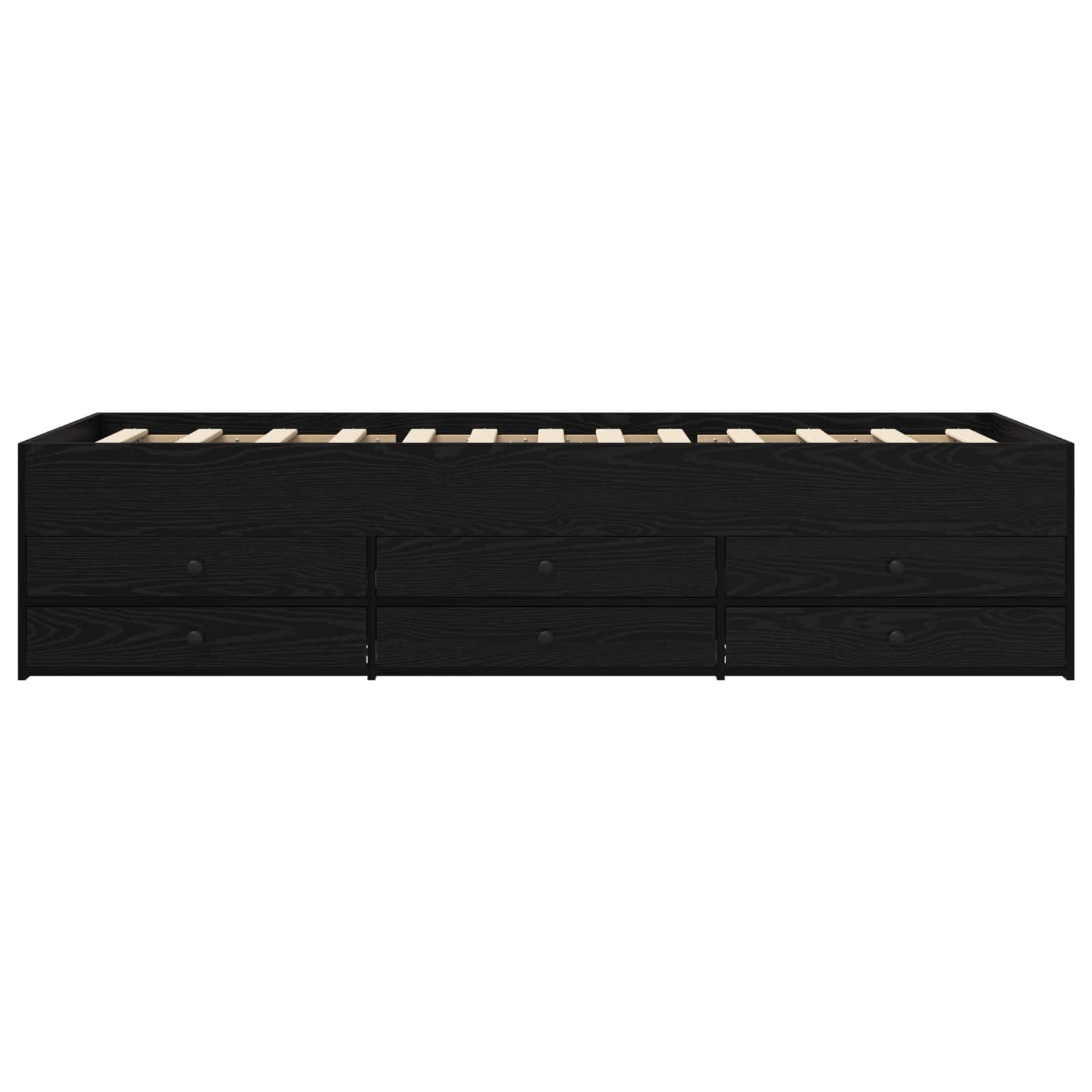 Lovos rėmas su saugojimu su stalčių Juodojo ąžuolo 80 x 200 cm