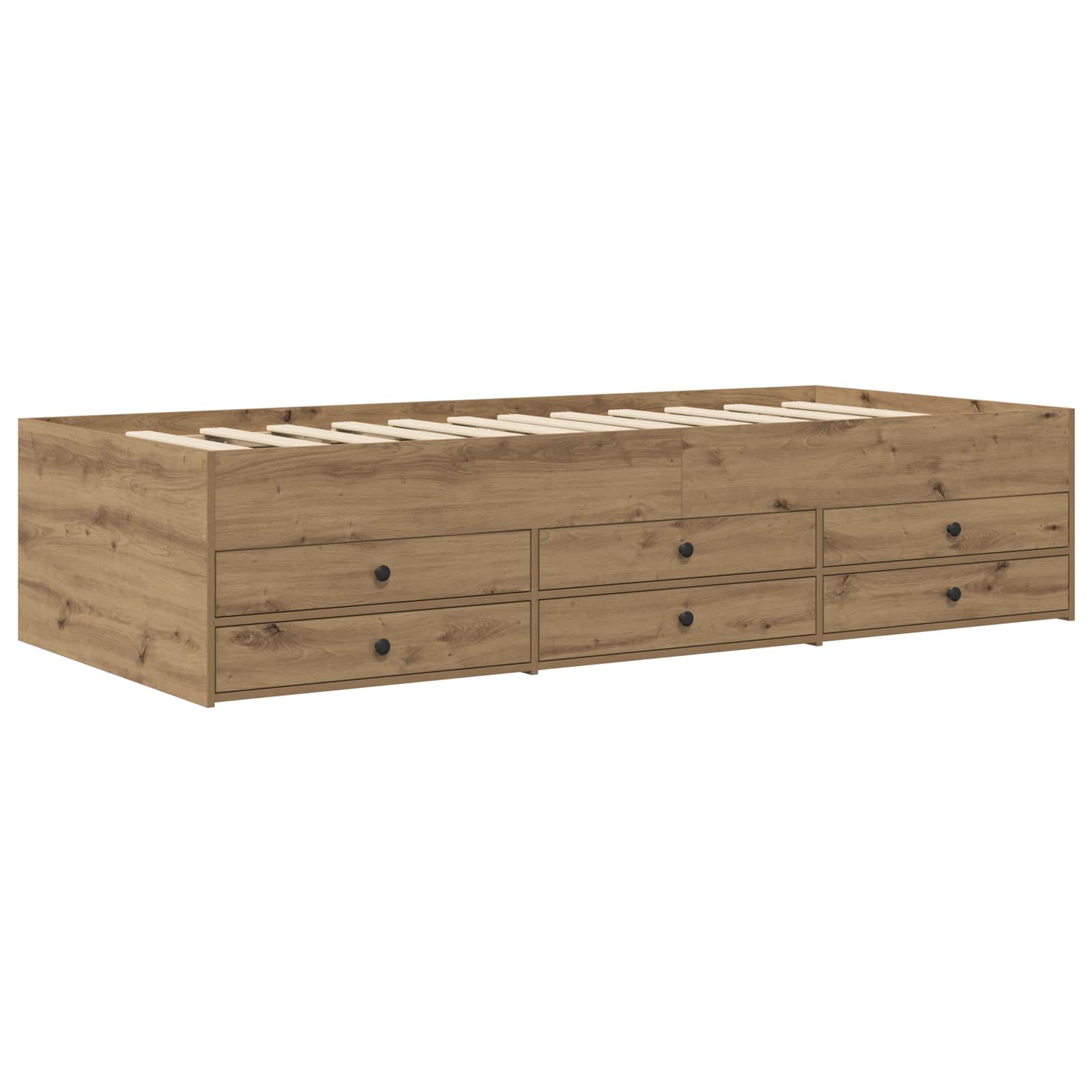 Lovos rėmas su saugojimu su stalčių Artisano ąžuolo 80 x 200 cm