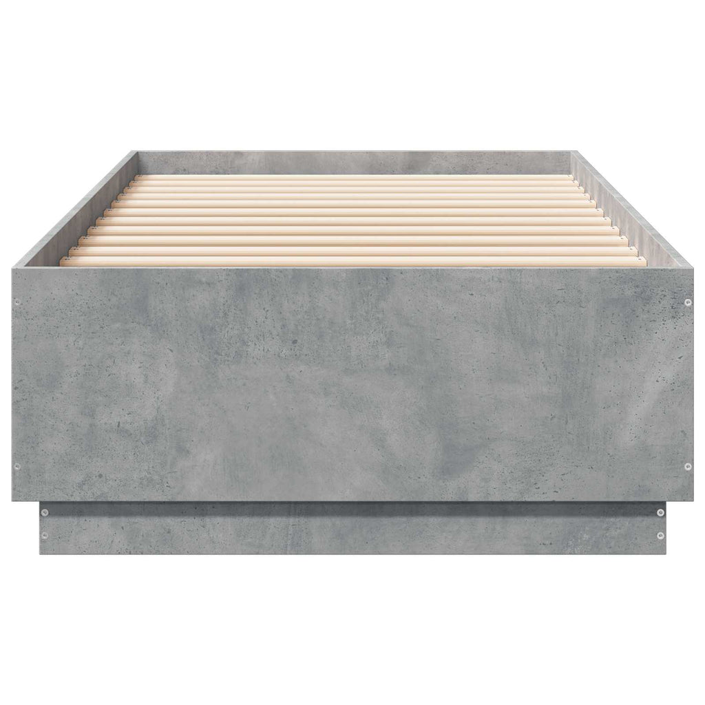 Lovos rėmas Betono pilka 80 x 200 cm Apdirbta mediena