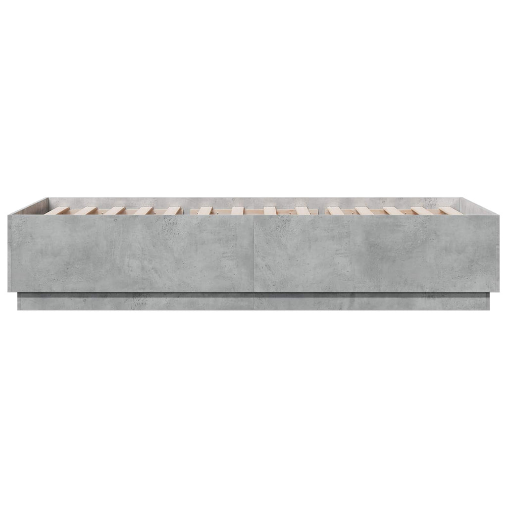 Lovos rėmas Betono pilka 80 x 200 cm Apdirbta mediena