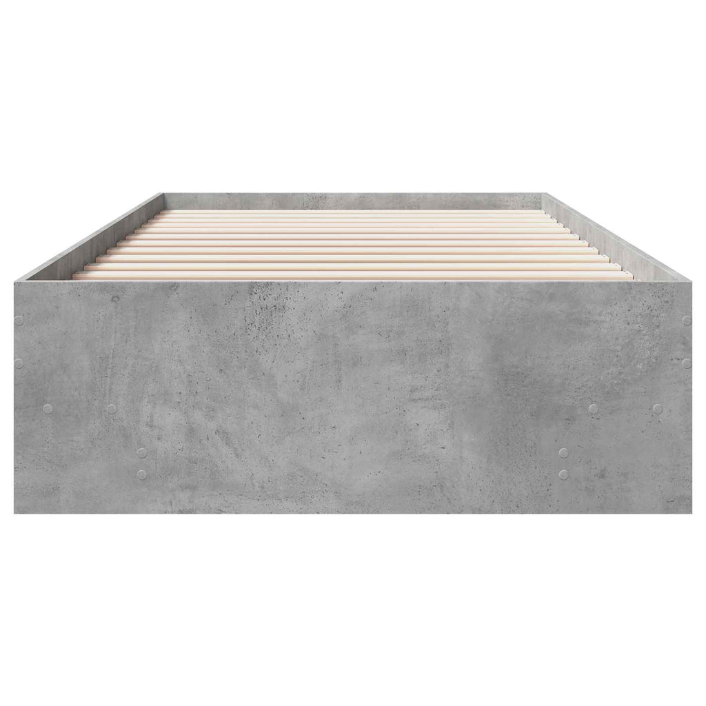 Lovos rėmas Betono pilka 80 x 200 cm Apdirbta mediena