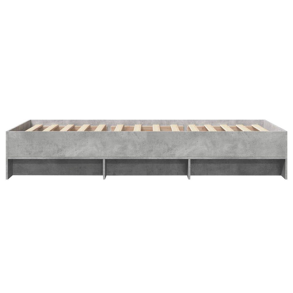 Lovos rėmas Betono pilka 80 x 200 cm Apdirbta mediena