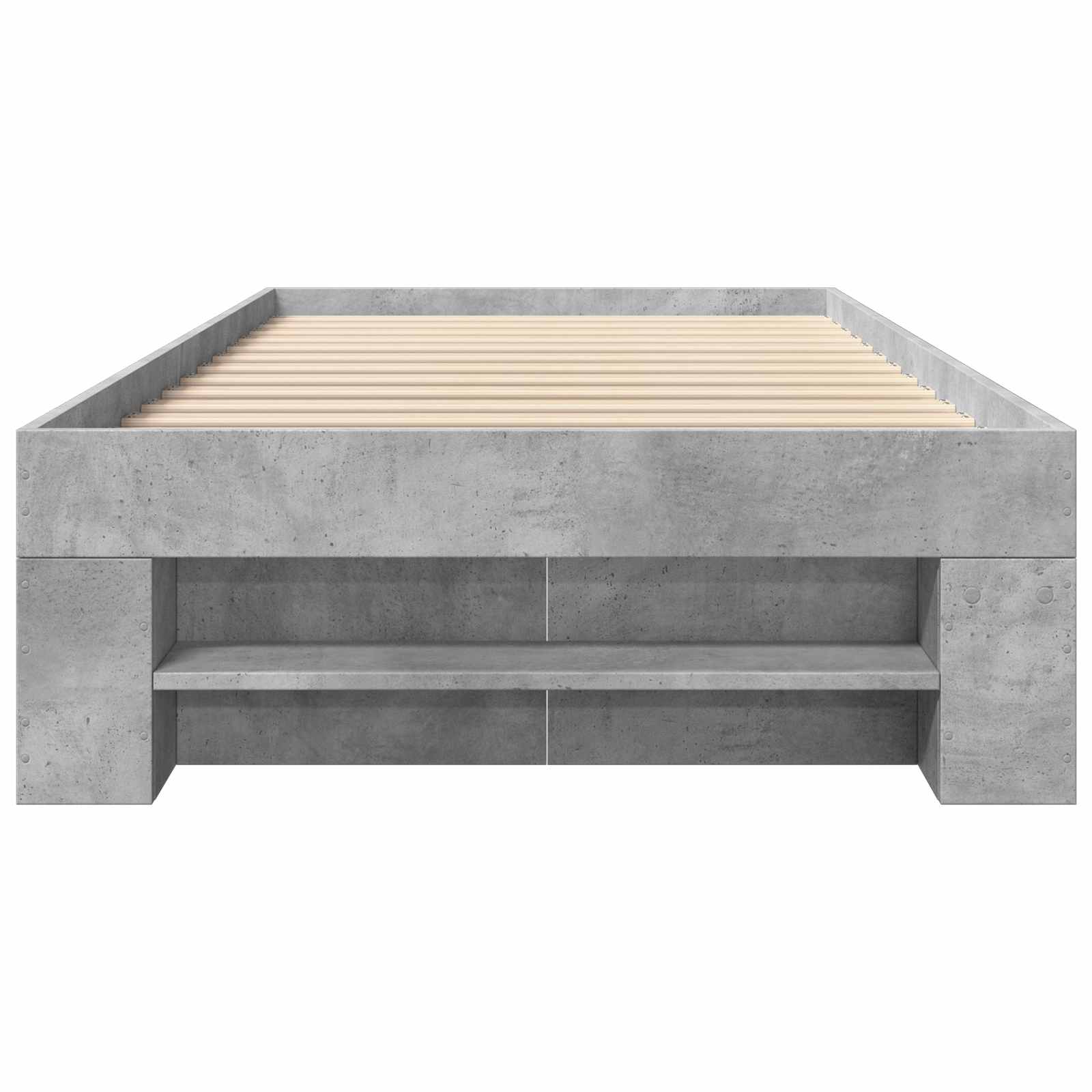 Lovos rėmas su saugojimu su stalčių Betono pilka 80 x 200 cm