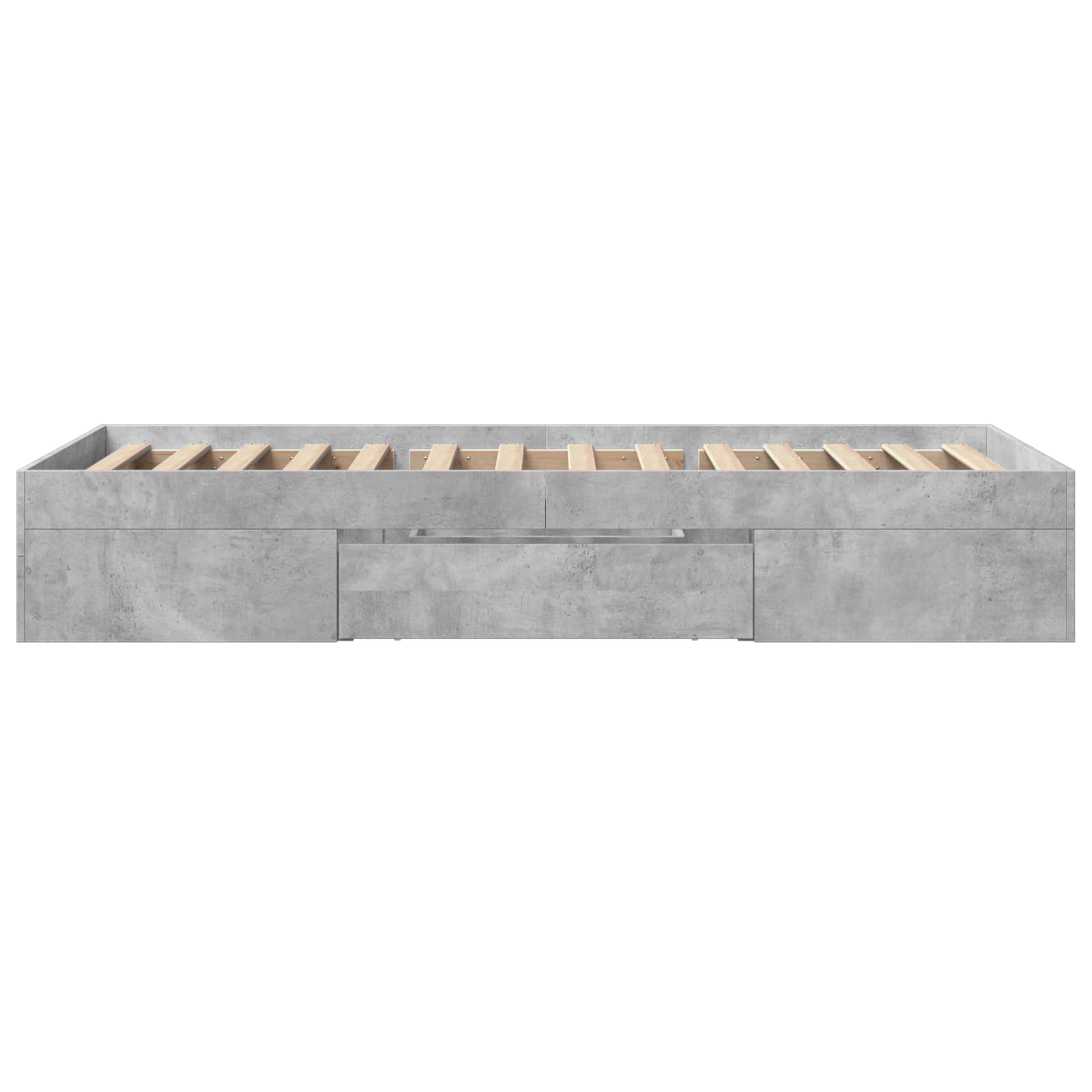 Lovos rėmas su saugojimu su stalčių Betono pilka 80 x 200 cm