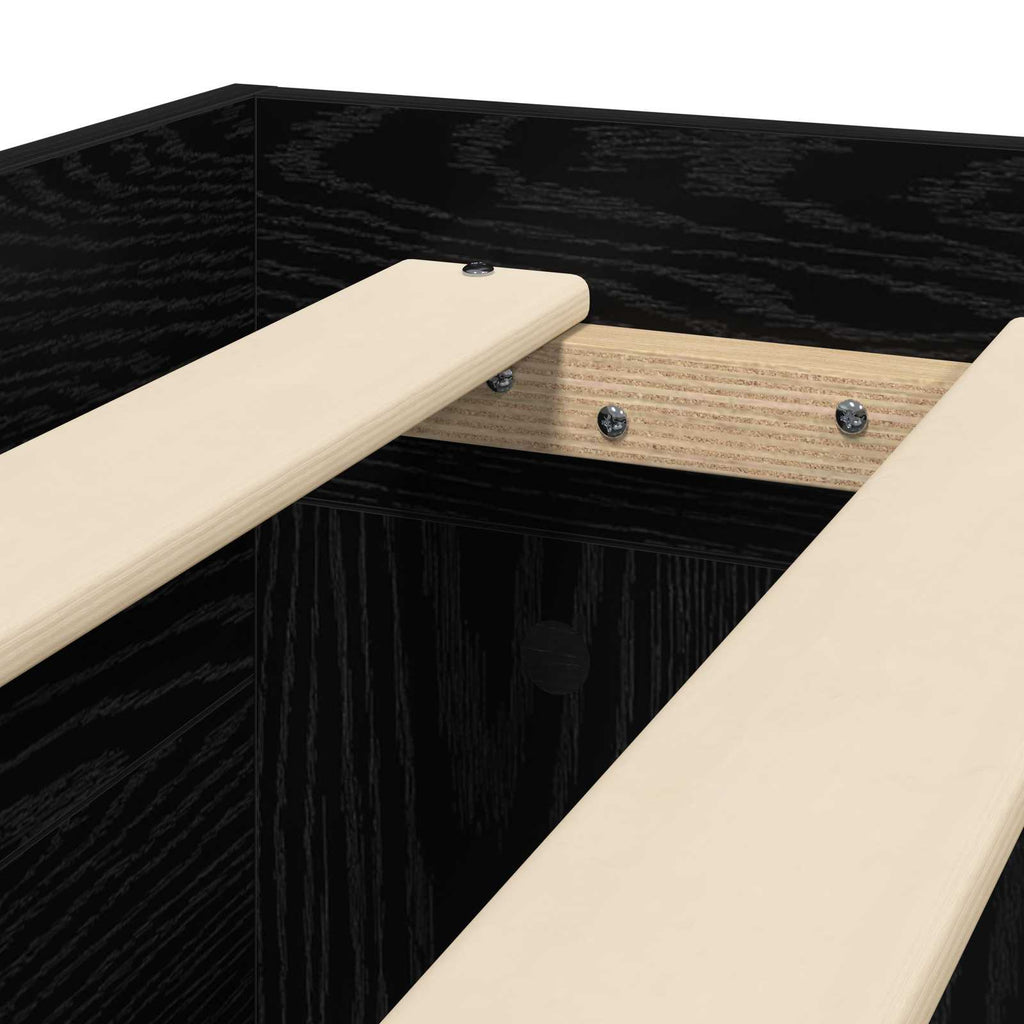 Lovos rėmas su saugojimu su stalčių Juodojo ąžuolo 80 x 200 cm