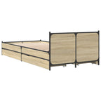 Lovos Rėmas su Galvūgaliu su stalčių Sonoma ąžuolas 80 x 200 cm