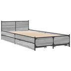 Lovos Rėmas su Galvūgaliu su stalčių Pilka Sonoma 80 x 200 cm