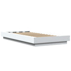 Grindų lovos rėmas Balta 80 x 210 cm Apdirbta mediena
