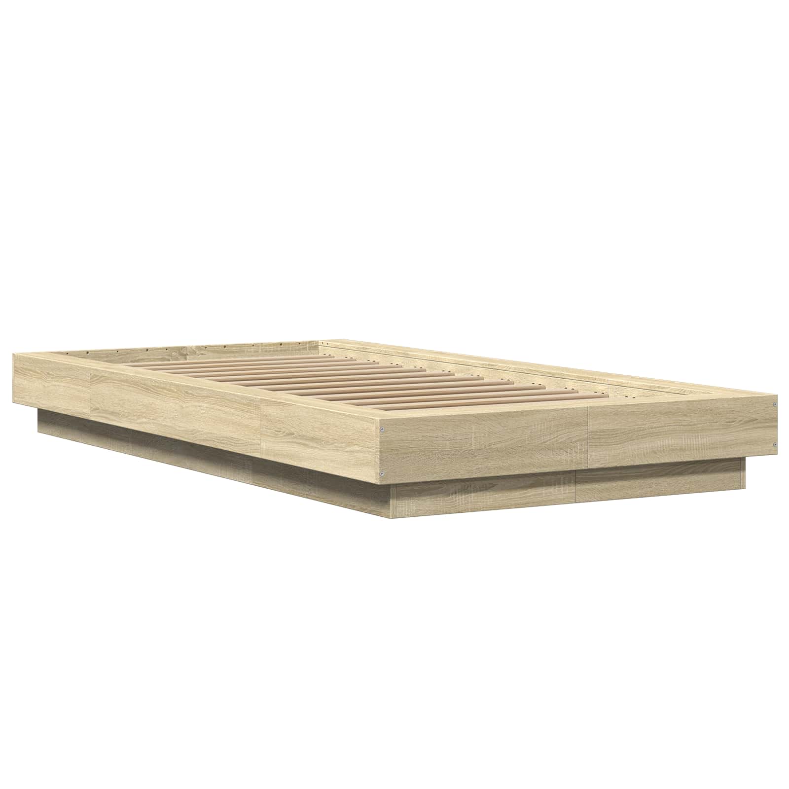 Grindų lovos rėmas Sonoma ąžuolas 80 x 210 cm Apdirbta mediena