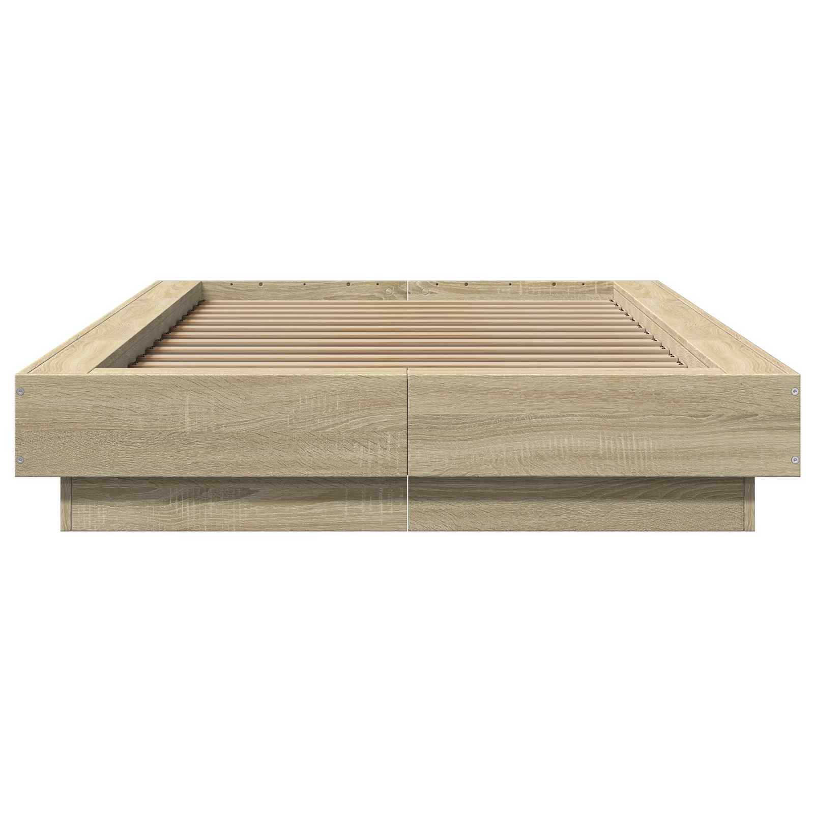 Grindų lovos rėmas Sonoma ąžuolas 80 x 210 cm Apdirbta mediena