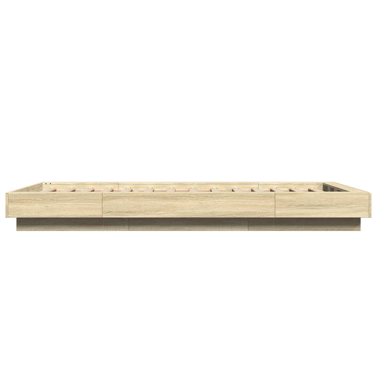 Grindų lovos rėmas Sonoma ąžuolas 80 x 210 cm Apdirbta mediena