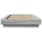 Grindų lovos rėmas Pilka Sonoma 80 x 210 cm Apdirbta mediena
