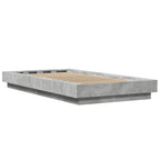 Grindų lovos rėmas Betono pilka 80 x 210 cm Apdirbta mediena