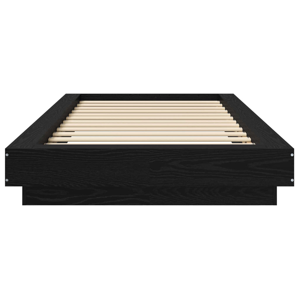 Grindų lovos rėmas Juodojo ąžuolo 80 x 210 cm Apdirbta mediena