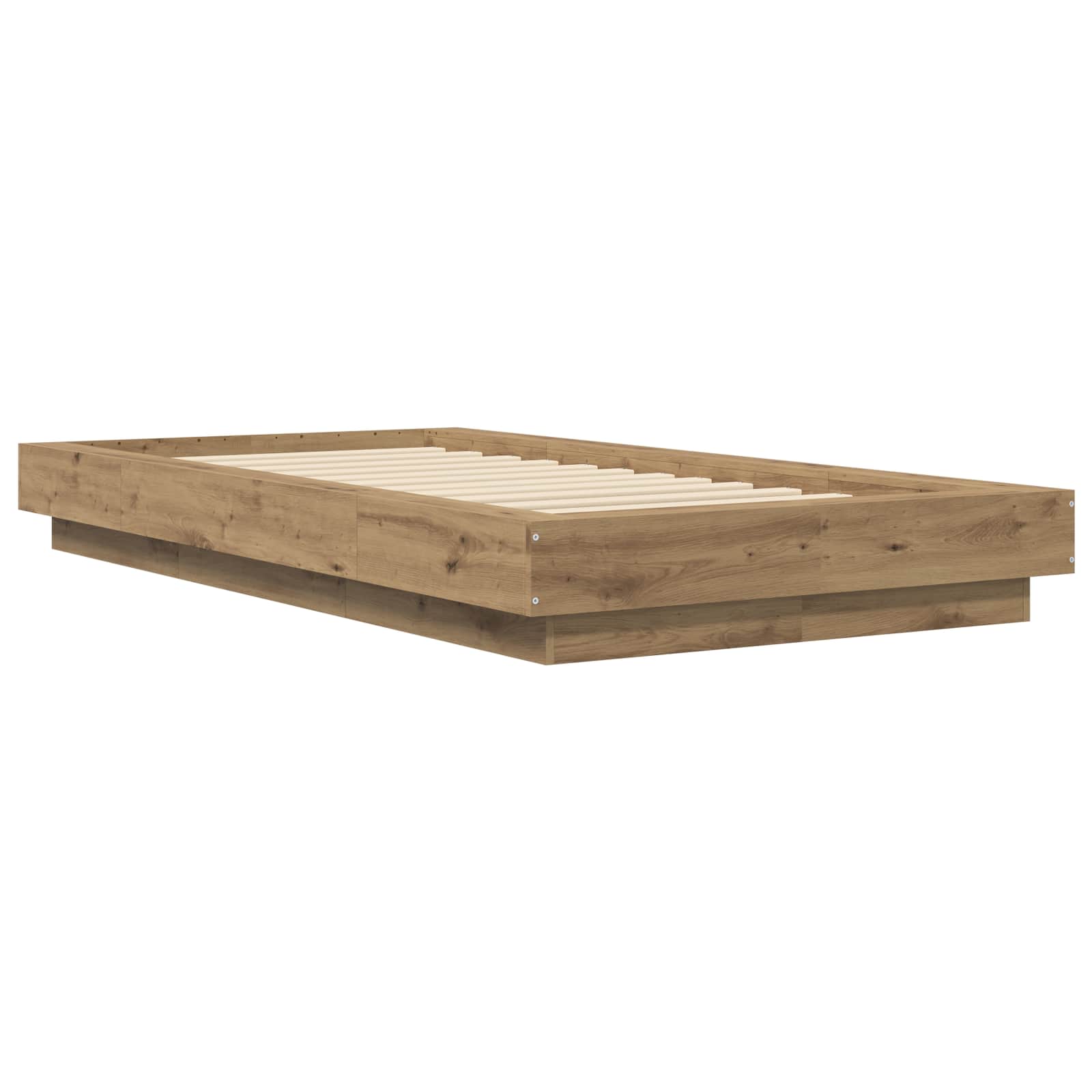 Grindų lovos rėmas Artisano ąžuolo 80 x 210 cm Apdirbta mediena