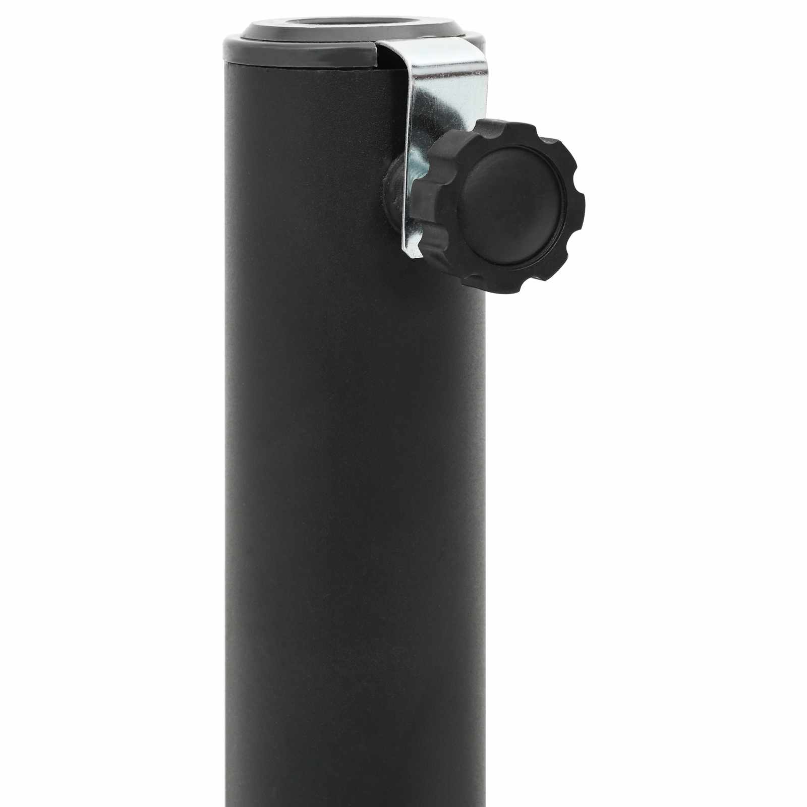 Skėtis pastatui su 25–50 mm stulpeliu Juodas