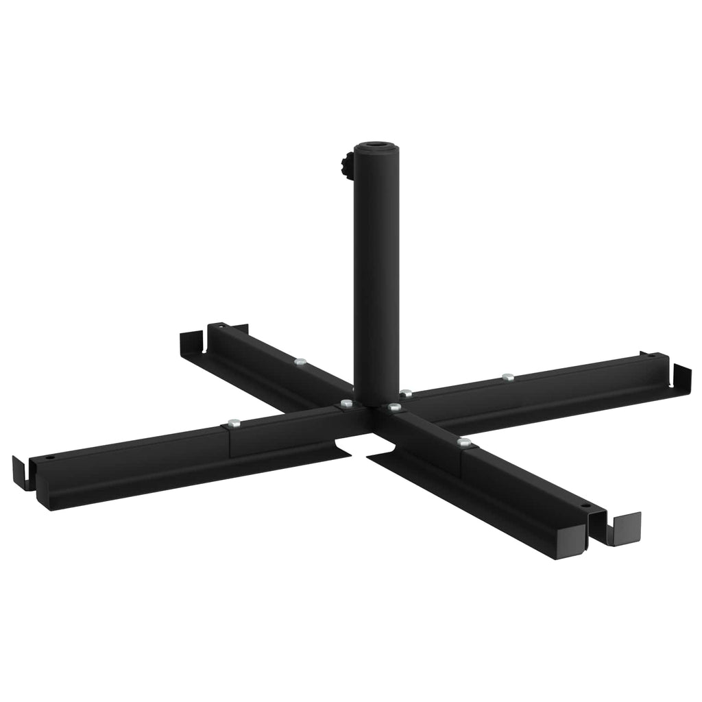 Skėtis pastatui su 25–50 mm stulpeliu Juodas