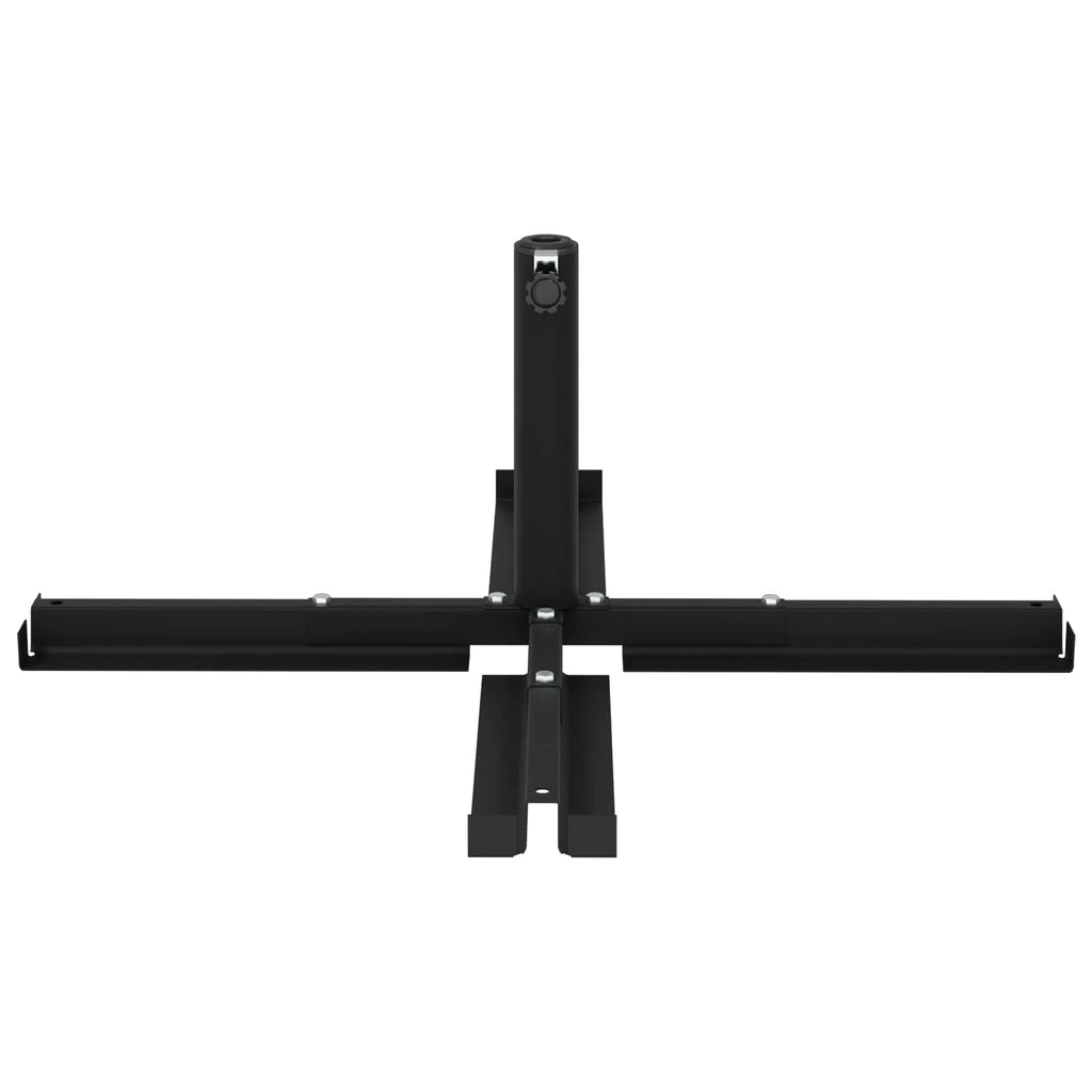 Skėtis pastatui su 25–50 mm stulpeliu Juodas