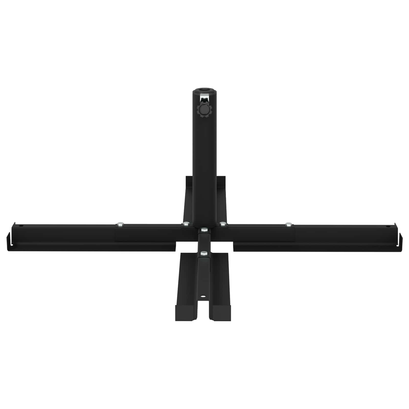 Skėtis pastatui su 25–50 mm stulpeliu Juodas